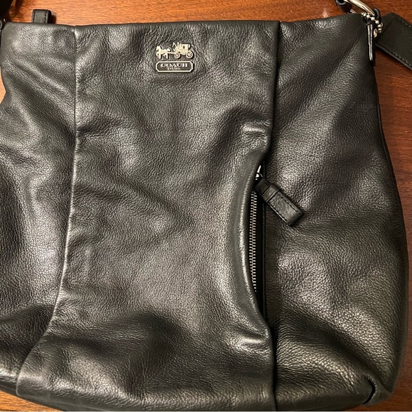 Coach 21224 Madison Isabelle Leather Hobo Black - Picture 10 of 13